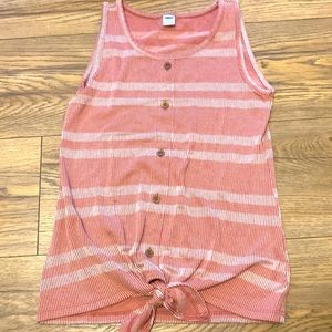 Girls large Cute button up tank